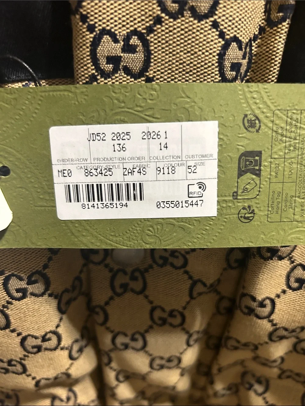 Gucci Gg Canvas Goose Down Jacket